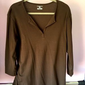 Jones New York Sport Brown shirt.